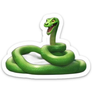 Signe de cléopatre avec un serpent à la place du bras sticker
