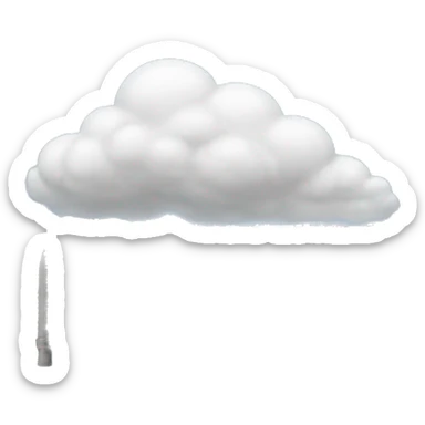 clouds with feet fencing sticker