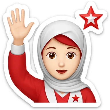 Kuzey kıbrıs bayrağı sticker