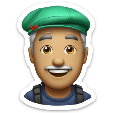 Garnele mit Partyhut sticker