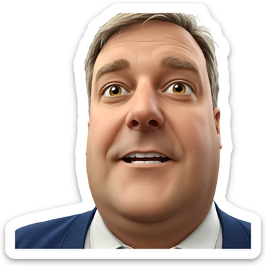 casual indoor portrait of male sticker