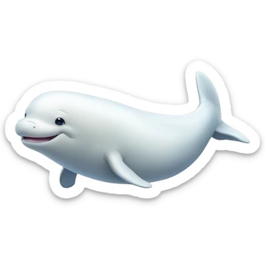 Beluga whale  sticker