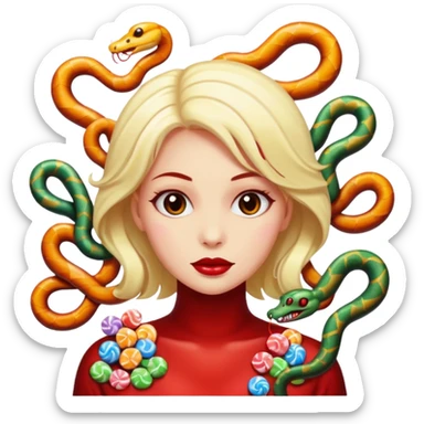 Candy Medusa sticker