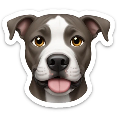 Guy with a blue nose pitbull  sticker