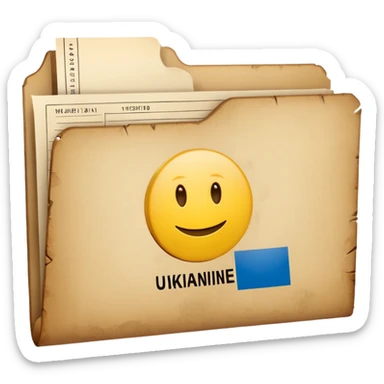 generate ultra realistic top secret file from ukraine sticker