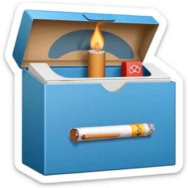 cigarette box sticker