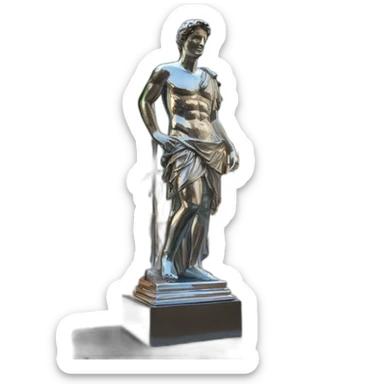 rome-antic-statue chrome sticker