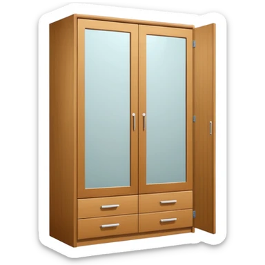 wardrobe modern closed mirror door sticker