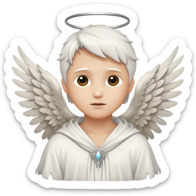 Headless angel sticker