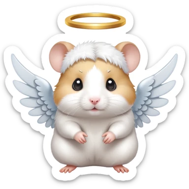 Angel hamster sticker