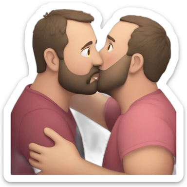 tom segura kissing bert kreischer sticker