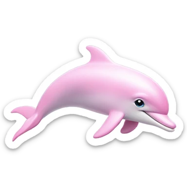 Pastel-pink-colors-dolphin sticker