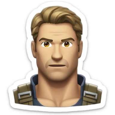 Hunk de résident evil sticker