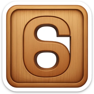 the letter G in a block sticker