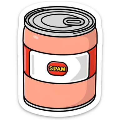 POP ART SPAM CAN sticker