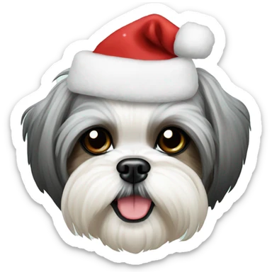 Christmas withe Shih Tzu  sticker