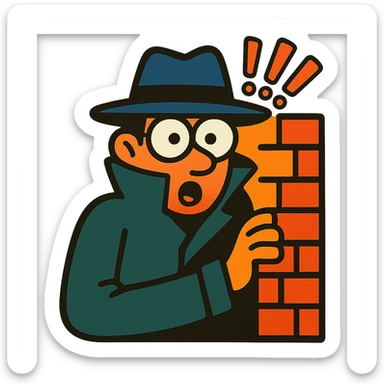 surprised stalker sticker