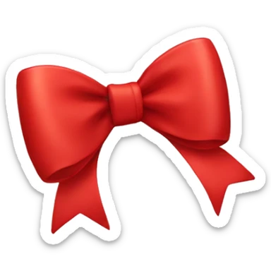 red bow sticker