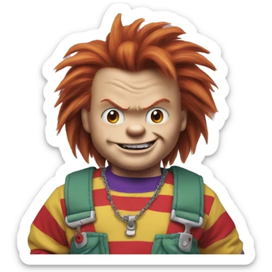 Chucky from rugrats sticker