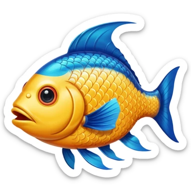 3 eyed fish with the number 10000 in it sticker