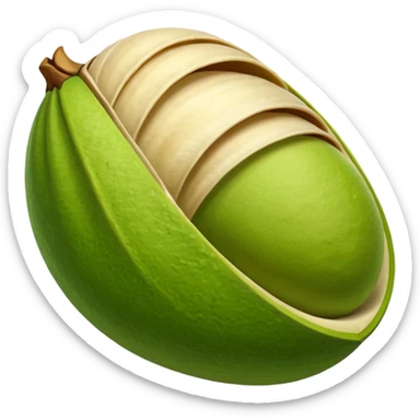 pistachio with shall sticker