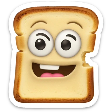 crazy toast sticker