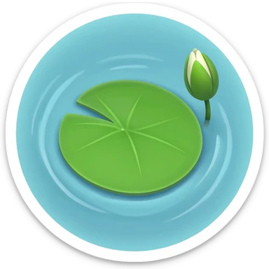 lily pad sticker