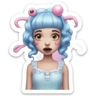 Melanie Martinez portals crybaby alien sticker