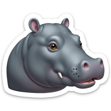 Hippopotamus sticker