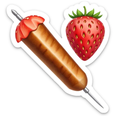 Kebab à la fraise  sticker