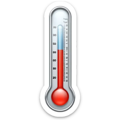 Medical Thermometer for measuring people's temperature sticker