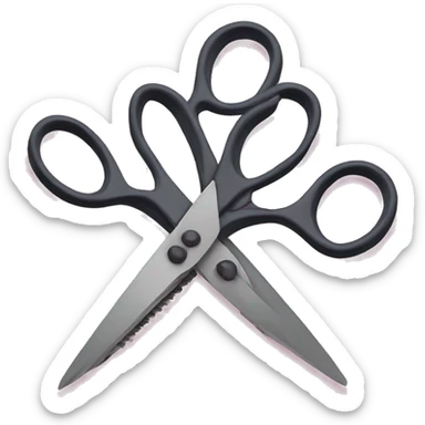 Two lesbian scissors sticker