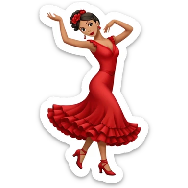 flamenco dancer  sticker