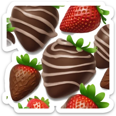 chocolate-covered strawberries chocolate-covered strawberries chocolate-covered strawberries sticker