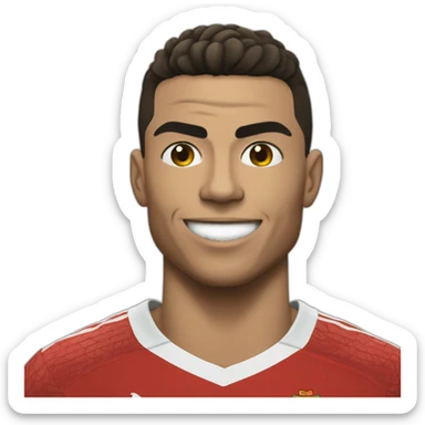 ronaldo say siuuuu with portugal sticker