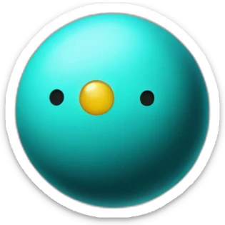 Uranus planet with detective hat sticker