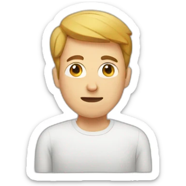 man with ADHD  sticker