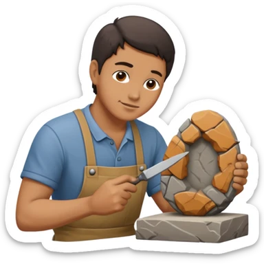 Sculptor on working on sculptor sticker