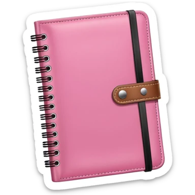 girly pink notebook planer not childish sticker