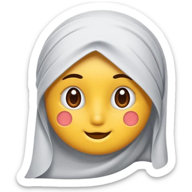 Bir baş örtülü büyükanne sticker