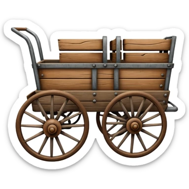 vintage cart sticker