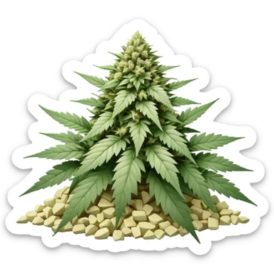 white color marijuana, no color sticker