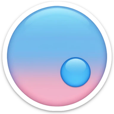 pink and blue dot tight sticker
