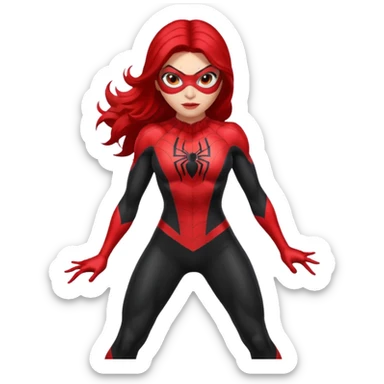 Spider woman sticker
