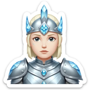 crystal-armored warrior sticker