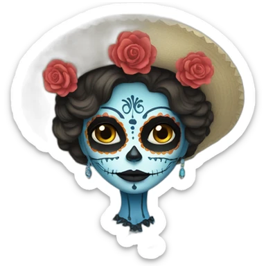 Catrina Blue sticker