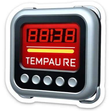Cold Temperature Alarm Alert  sticker