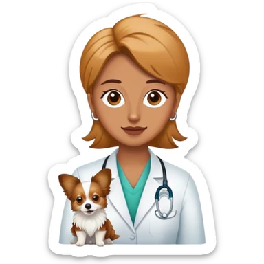 Tan papillon therapist sticker