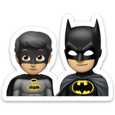 Batman and robin sticker