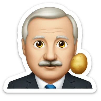lukashenko and potato sticker